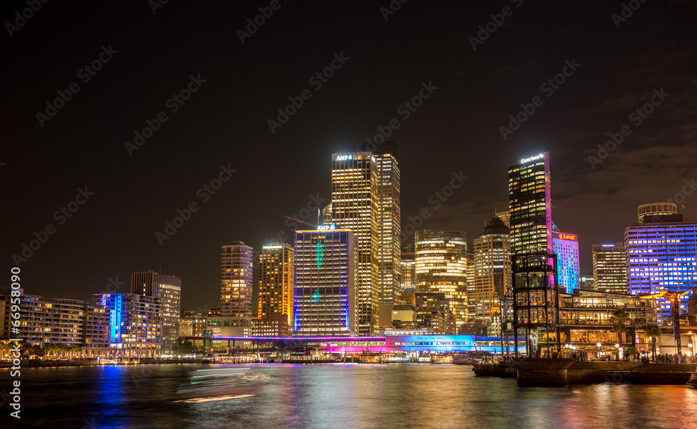 Sydney city nightscape.