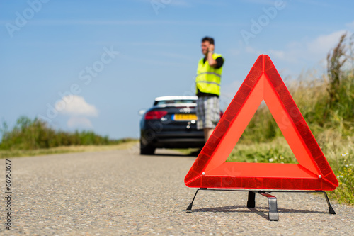 Car with a breakdown