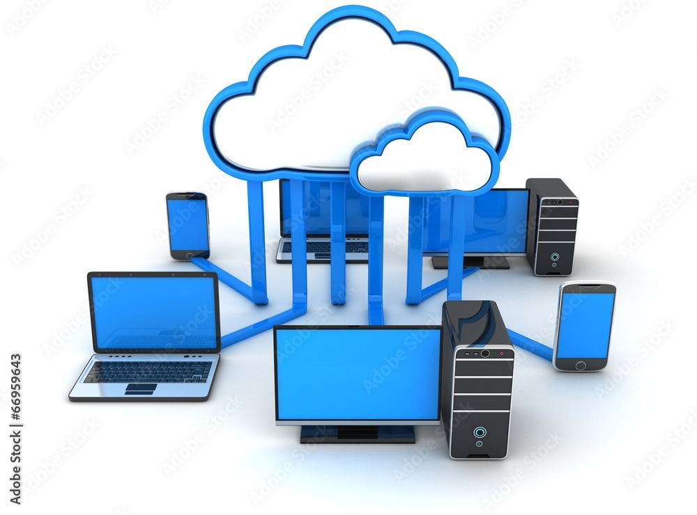 Internet cloud, concept