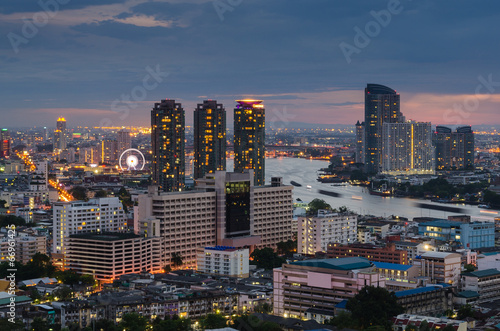 Bangkok cityscape at twilight time © 290712