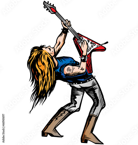rocker guitarist solo