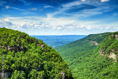 High view of Cloudland Canyon State Park in north Georgia