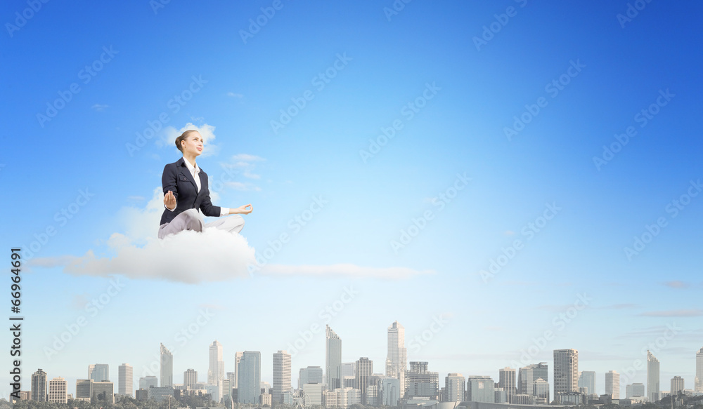 Relaxed businesswoman Relaxed businesswoman