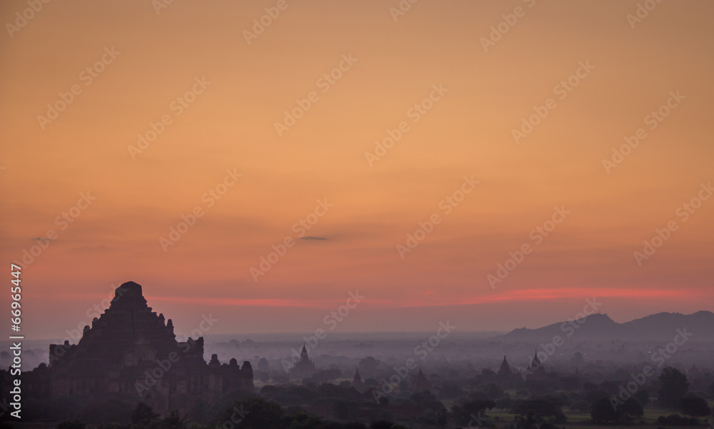 Sunrise in Bagan Myanmar/Burma