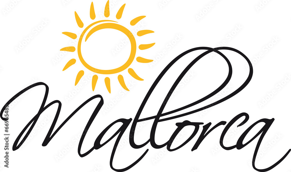 Obraz premium Mallorca Sonne Logo