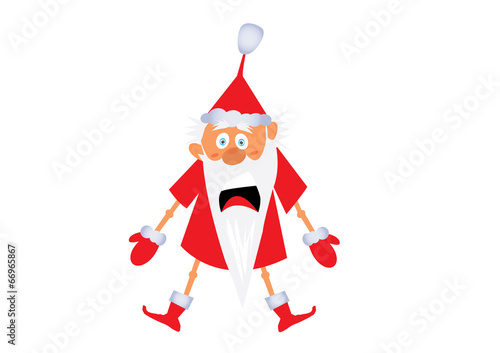 mikołaj wystraszony