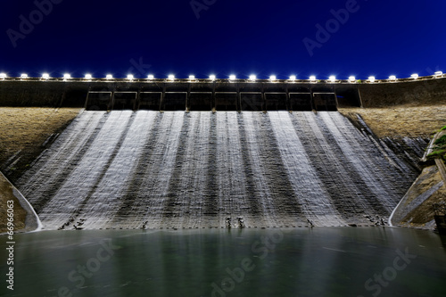 Photography Dam at night
