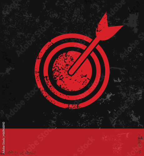 Dart symbol,grunge vector