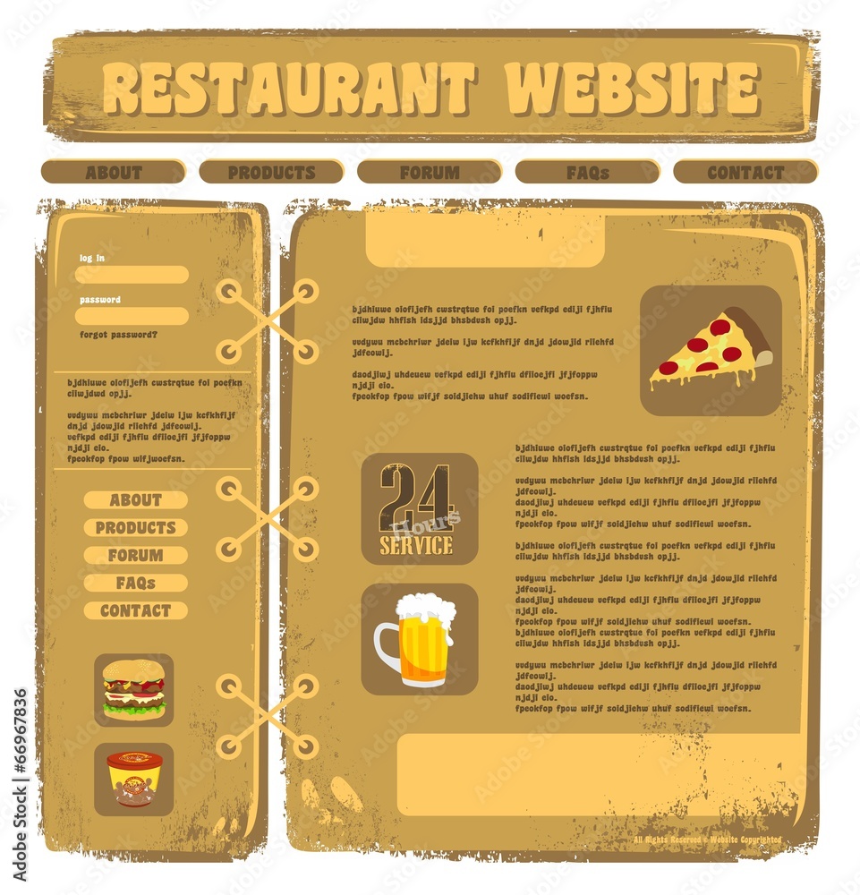 Naklejka premium food and drink theme