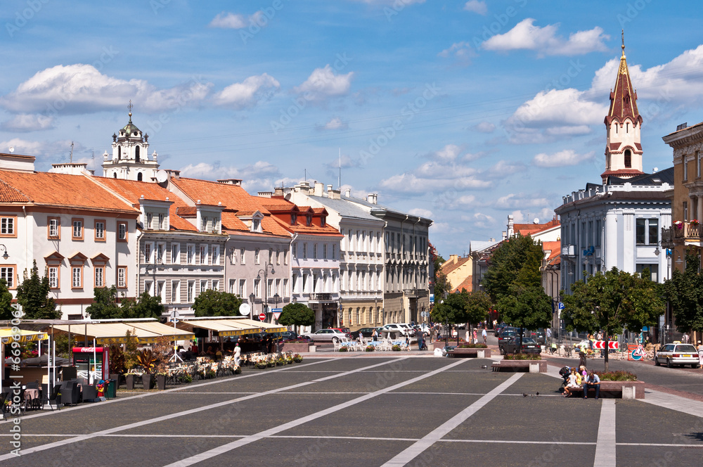 Obraz premium Vilnius City Town Hall Square