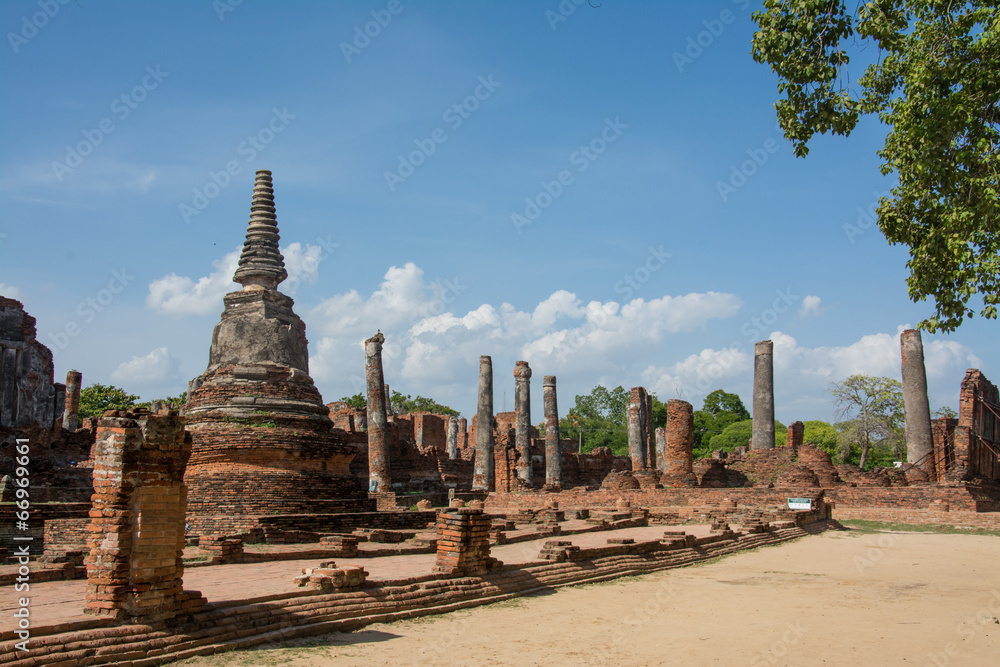 Old Temple Architecture , Wat Phra si sanphet at Ayutthaya, Thai Old Temple Architecture , Wat Phra si sanphet at Ayutthaya, Thai