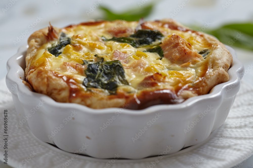 Quiche with salmon Quiche with salmon