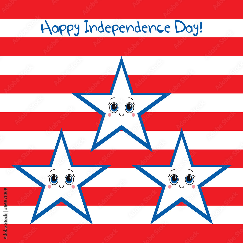 Happy Independence Day USA! Greeting card. Happy Independence Day USA! Greeting card.