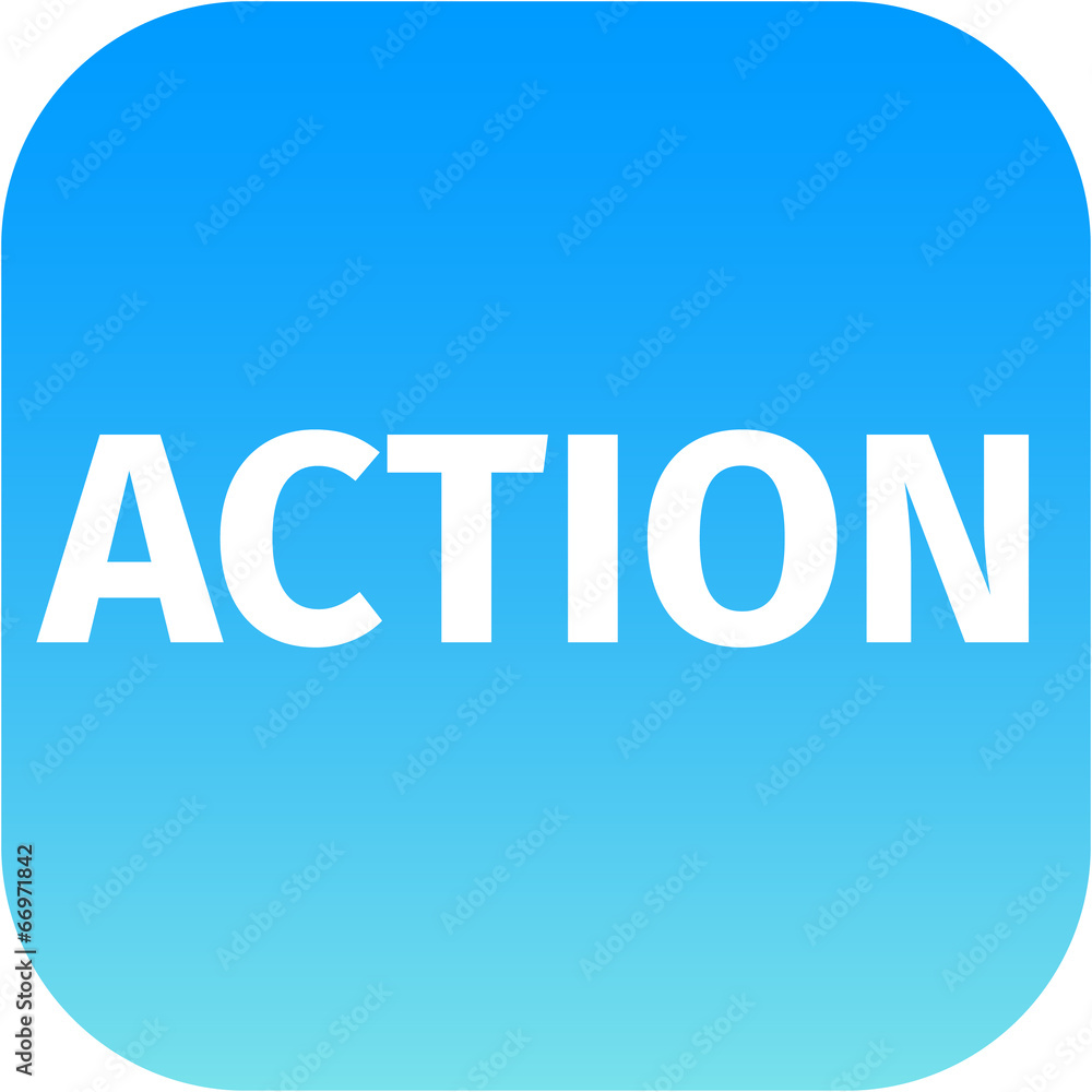 action blue icon