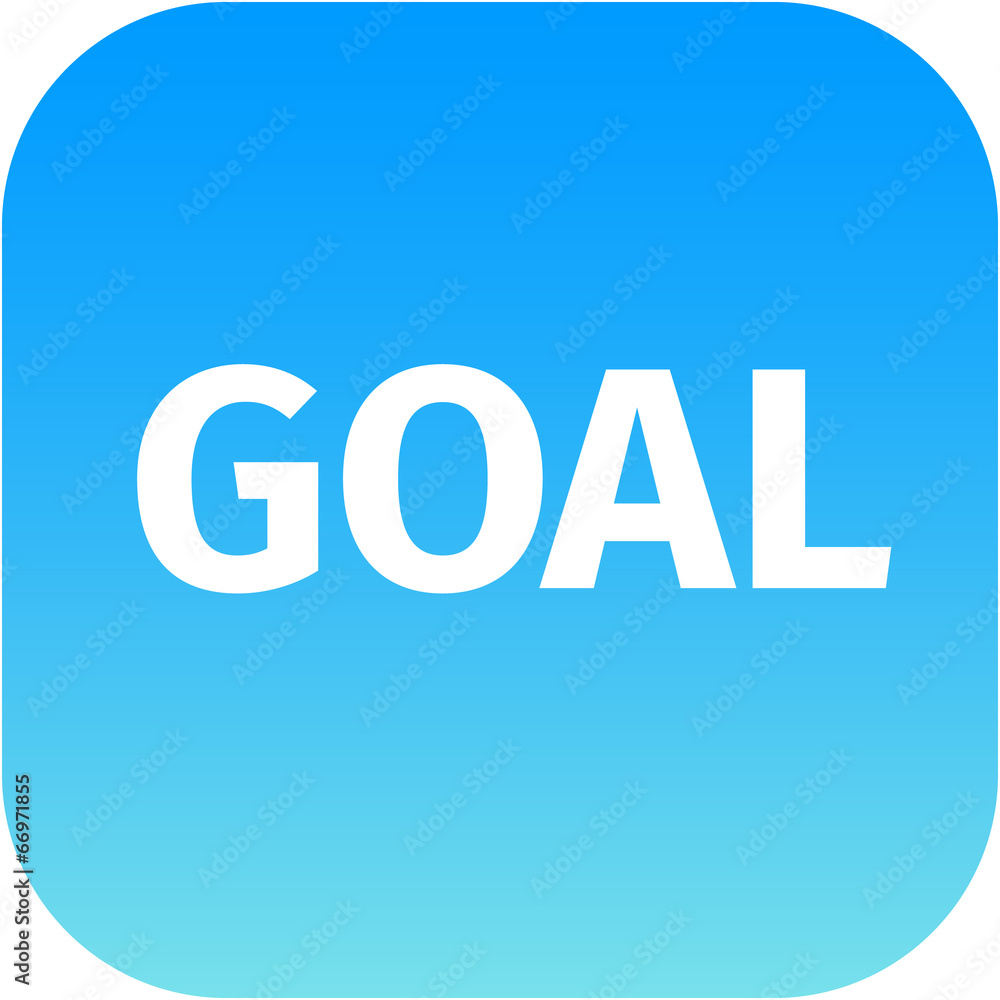 Goal icon on white background Goal icon on white background