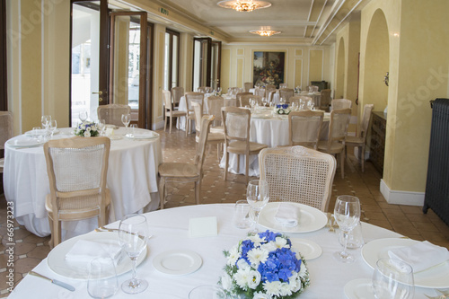 Εκτύπωση καμβά sala di un ristorante