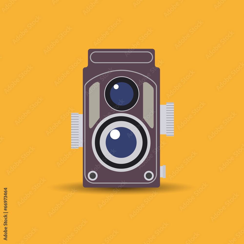 Vintage camera vector