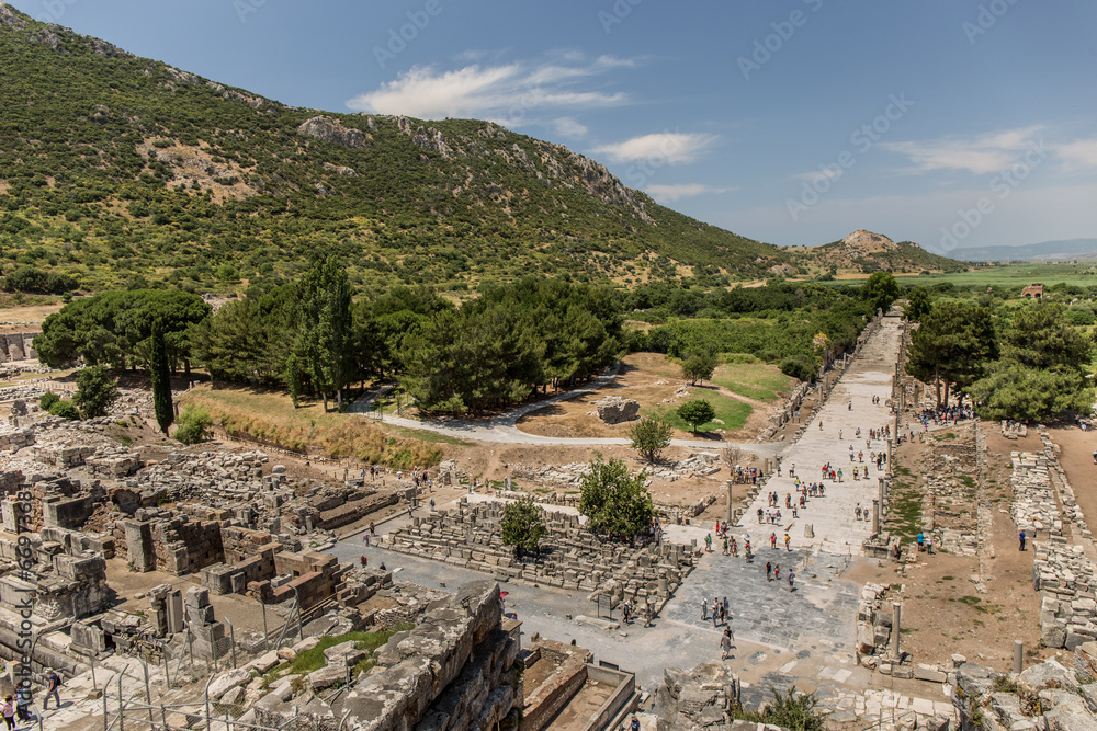 Antike Straße in Ephesos