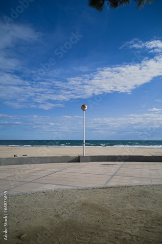 Laterne Strandpromenade Cambrils photo