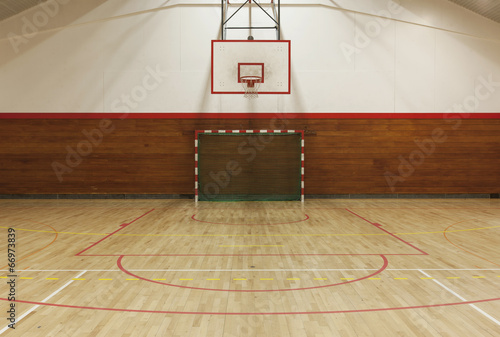 Retro indoor gymnasium photo