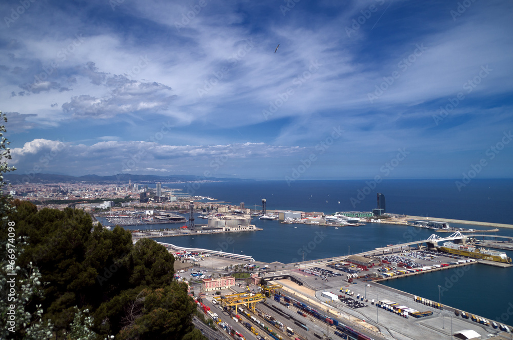 Hafen Überblick Barcelona
