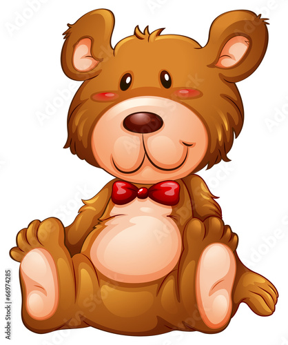 A huggable brown bear