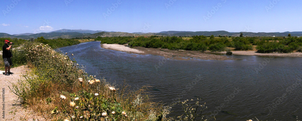Panoromic view of Nature Reserve at Skala Kalloni Lesvos Greece Panoromic view of Nature Reserve at Skala Kalloni Lesvos Greece