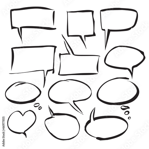 vector comics bubbles