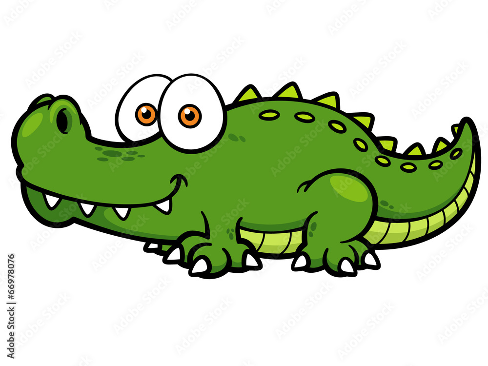 Fototapeta premium Vector illustration of Cartoon crocodile