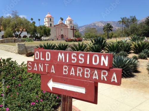 Obraz na plátne Old Mission, Santa Barbara, California