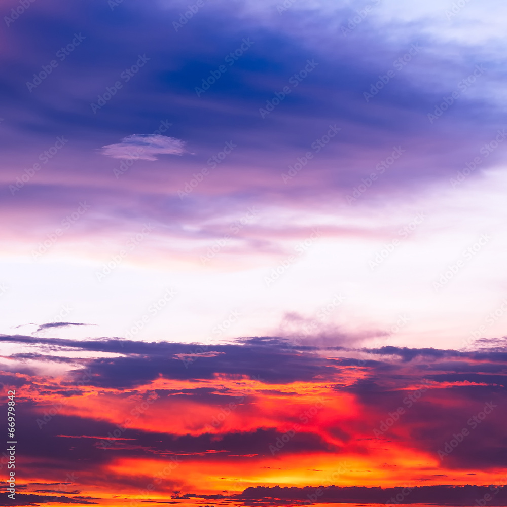 Fototapeta premium kolorowy zachód słońca
