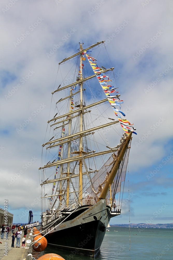 Russian Frigate Pallada docked in San Francisco