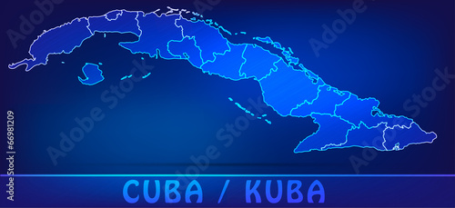 Karte von Kuba