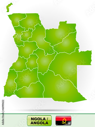 Karte von Angola
