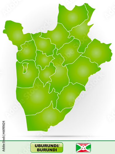 Karte von Burundi