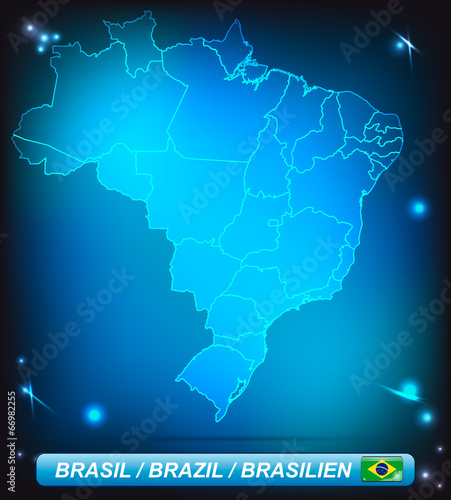Karte von Brasilien