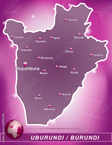 Karte von Burundi