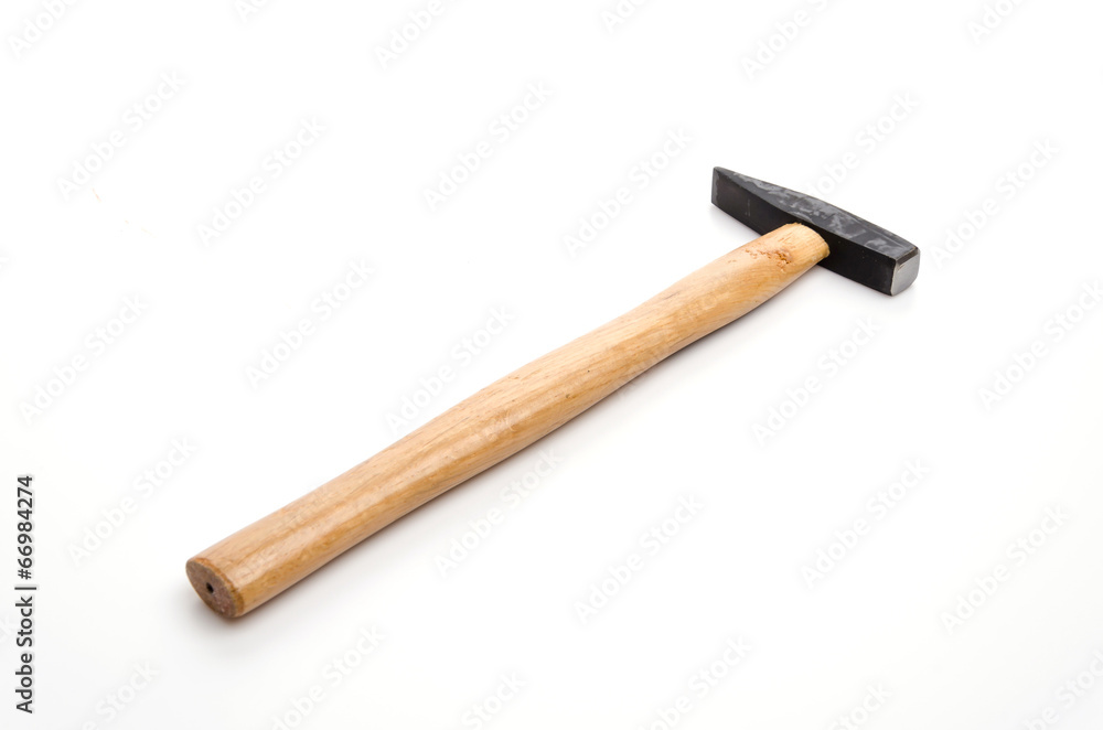 Hammer isolated white background