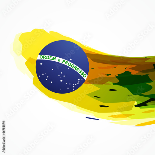 brazil flag abstract background