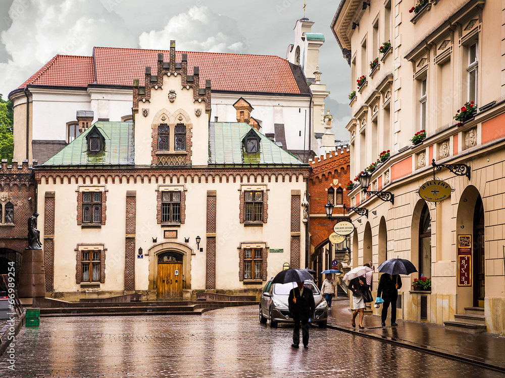 Obraz premium Krakow - Poland's historic center, a city with ancient