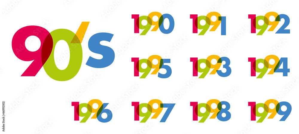 Fototapeta premium ANNEES 90