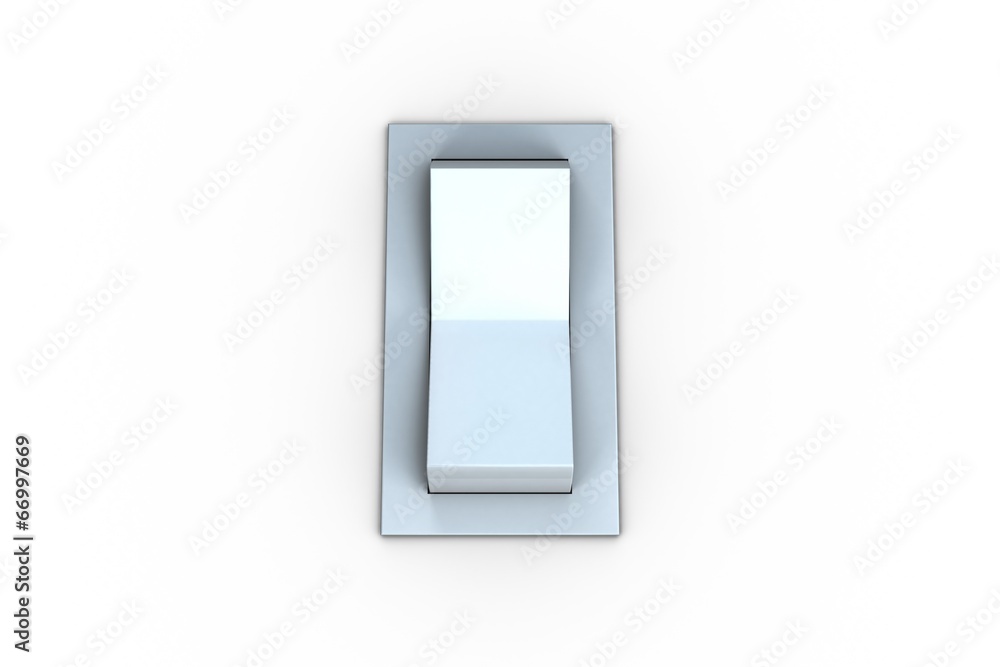 Digitally generated white flip switch Digitally generated white flip switch