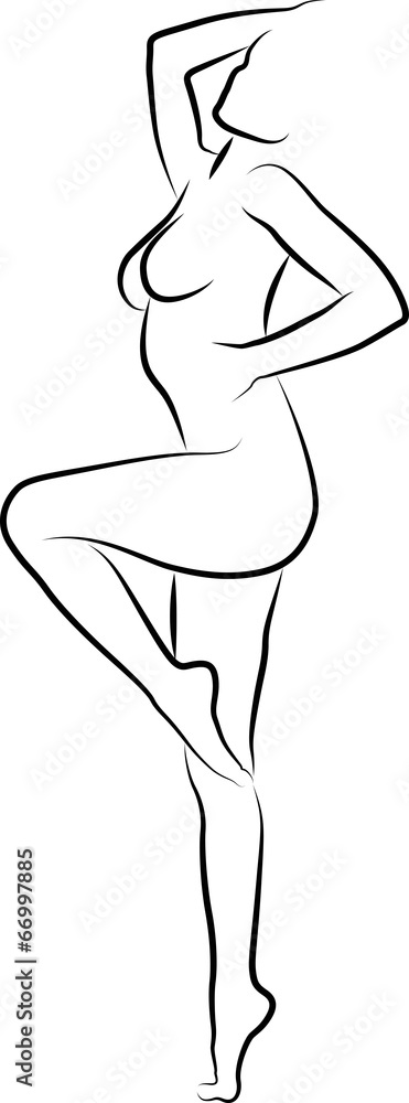 sketch of naked woman sketch of naked woman
