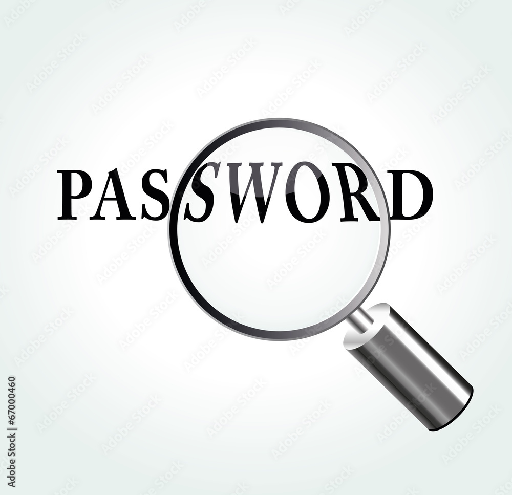 Vector password theme illustration Vector password theme illustration