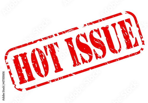 Hot issue red stamp text