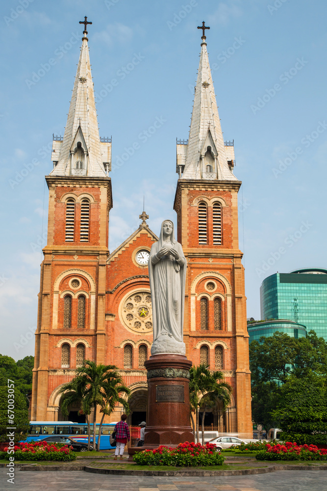 Saigon Notre Dame Basilica in Ho Chi Minh City, Vietnam