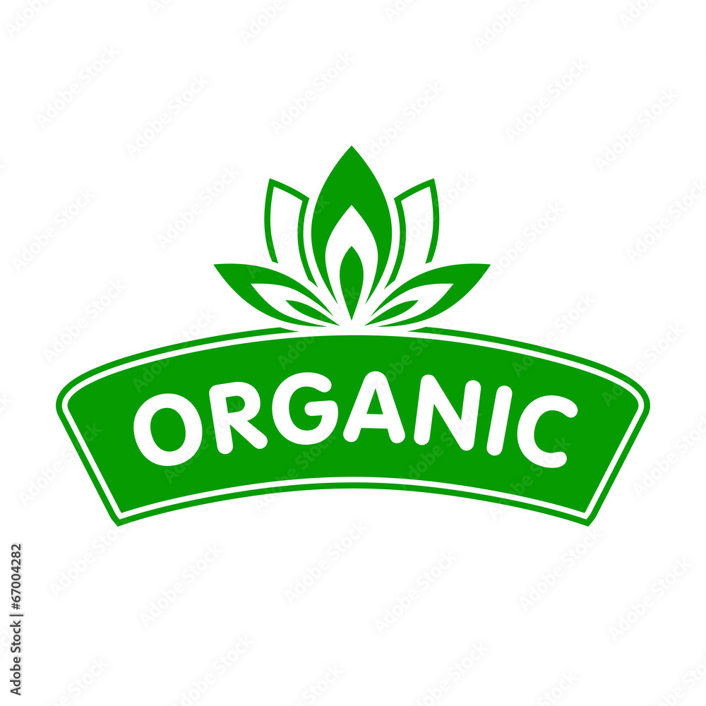 Garden emblem with flower Garden emblem with flower