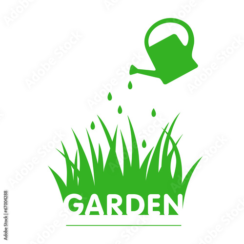 garden sign with grass