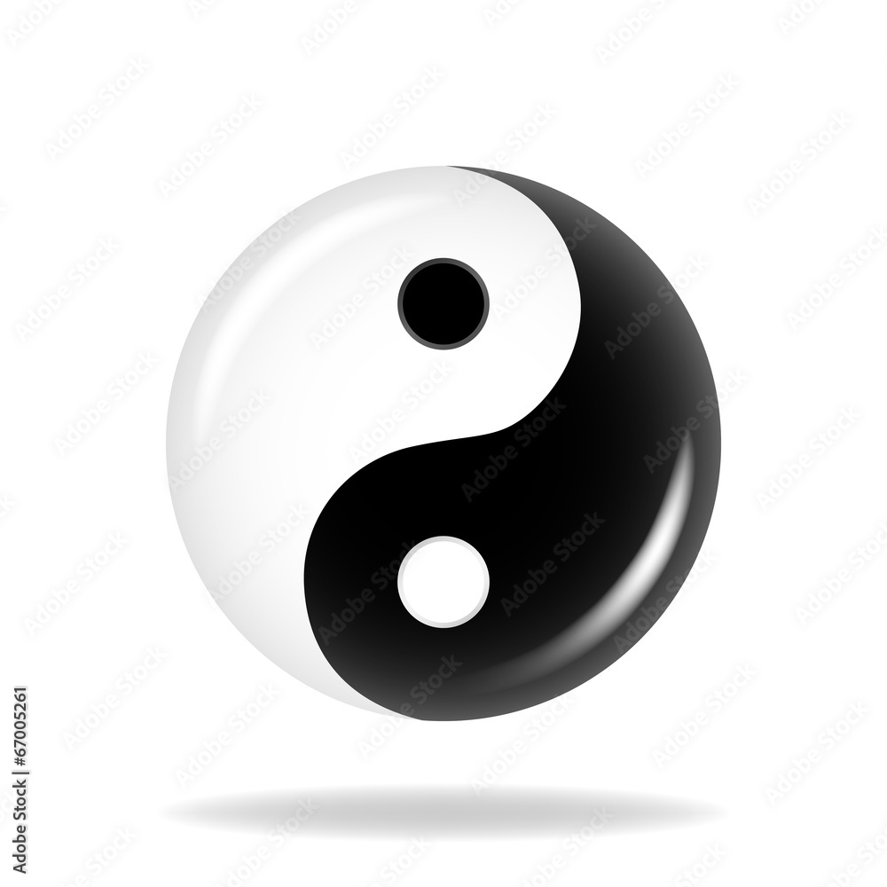 Yin Yan Symbol. Vector illustration Yin Yan Symbol. Vector illustration