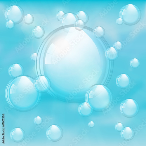 Sky and bubbles background © Bastetamon